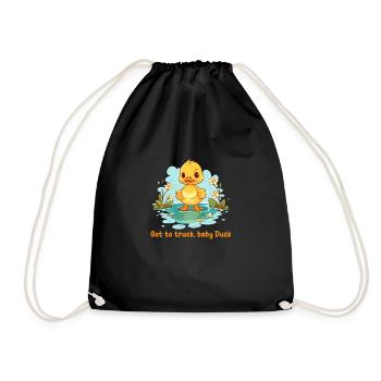 Got to truck, baby Duck - Sac de sport léger - noir - Devant