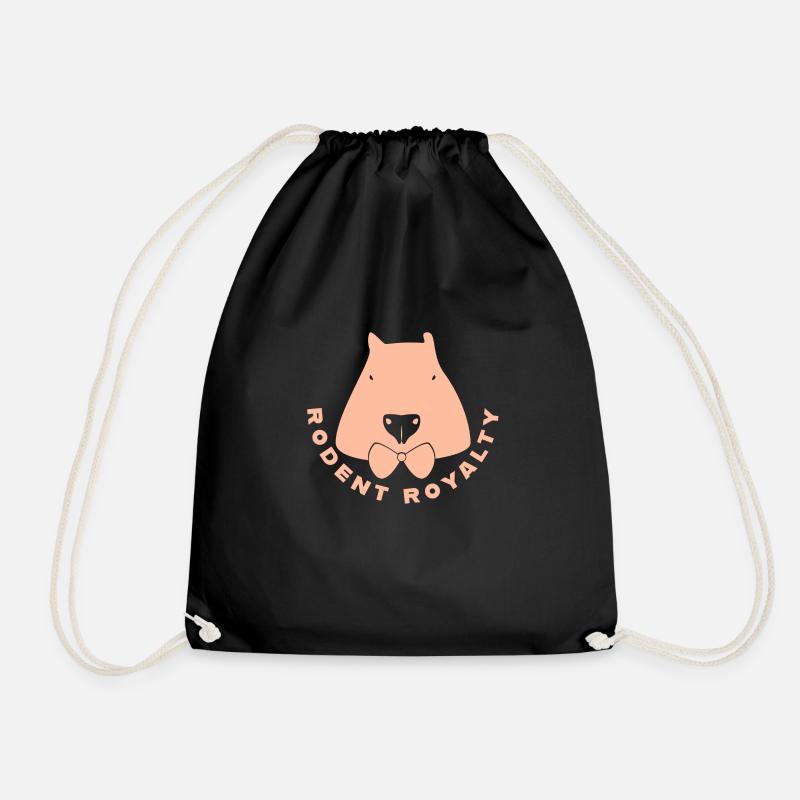 Rodent Royalty - Drawstring Bag - black