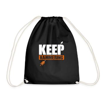 Keep Hammering Bow & Arrows Target Archery - Turnbeutel - Schwarz - Vorne