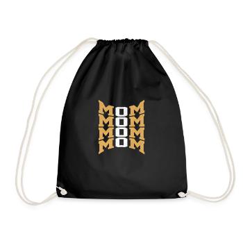 Mama Mama Mama - Muttertagsgeschenke - Turnbeutel - Schwarz - Vorne