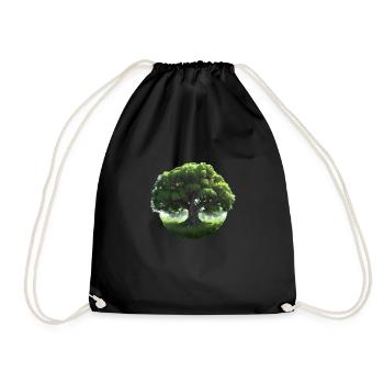 Tree of Life Meditation Yoga Tree of Life - Drawstring Bag - black - Front