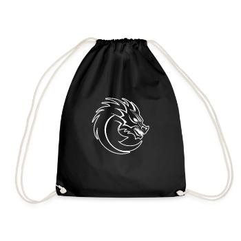 Dragon Dragon Fantasy Mythology - Drawstring Bag - black - Front