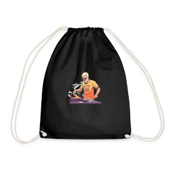 Barbecue Time #3 - Drawstring Bag - black - Front