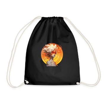Sun Women #3 - Drawstring Bag - black - Front