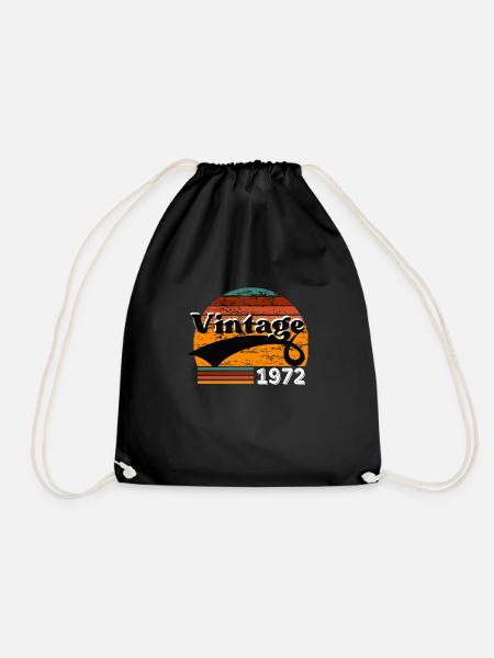 Vintage 1972 - Sac de sport léger - noir