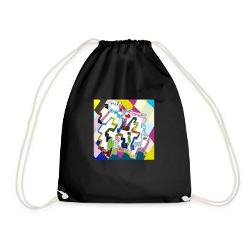 Ancien labyrinthe multicolore v4.00 - Sac de sport léger - noir - Devant