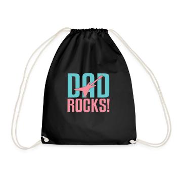 Papa Rocks! - Sac de sport léger - noir - Devant