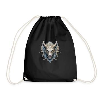 Goth Dragon - Drawstring Bag - black - Front