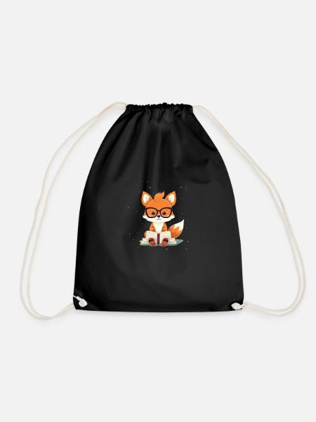 Renard mignon - Sac de sport léger - noir