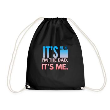 Lustiger Papa zum Vatertag - Drawstring Bag - black - Front