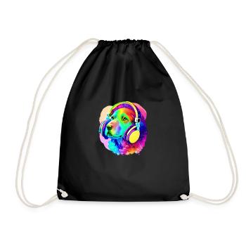 Labrador, propriétaire du chiot Labrador Retriever - Sac de sport léger - noir - Devant