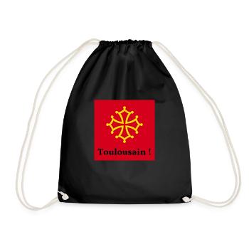 Toulousain ! - Sac de sport léger - noir - Devant