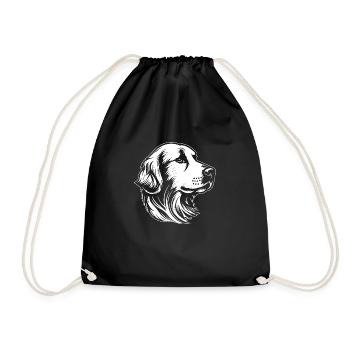 Golden retriever - Sac de sport léger - noir - Devant