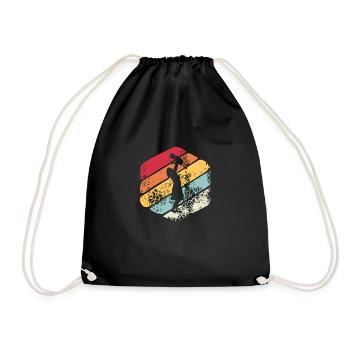 Mama Geschenk Vintage - Turnbeutel - Schwarz - Vorne