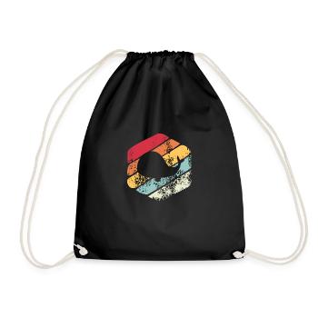 Baleine cadeau Vintage - Sac de sport léger - noir - Devant