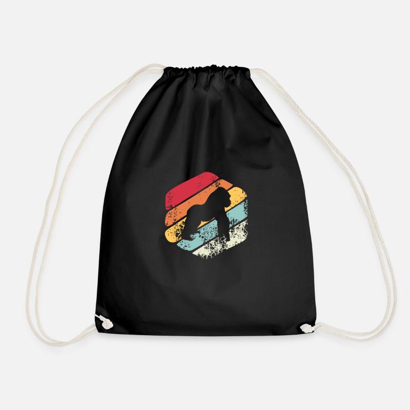Gorilla cadeau Vintage - Sac de sport léger - noir