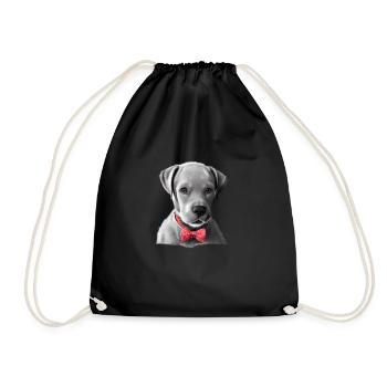 Labrador, propriétaire du chiot Labrador Retriever - Sac de sport léger - noir - Devant