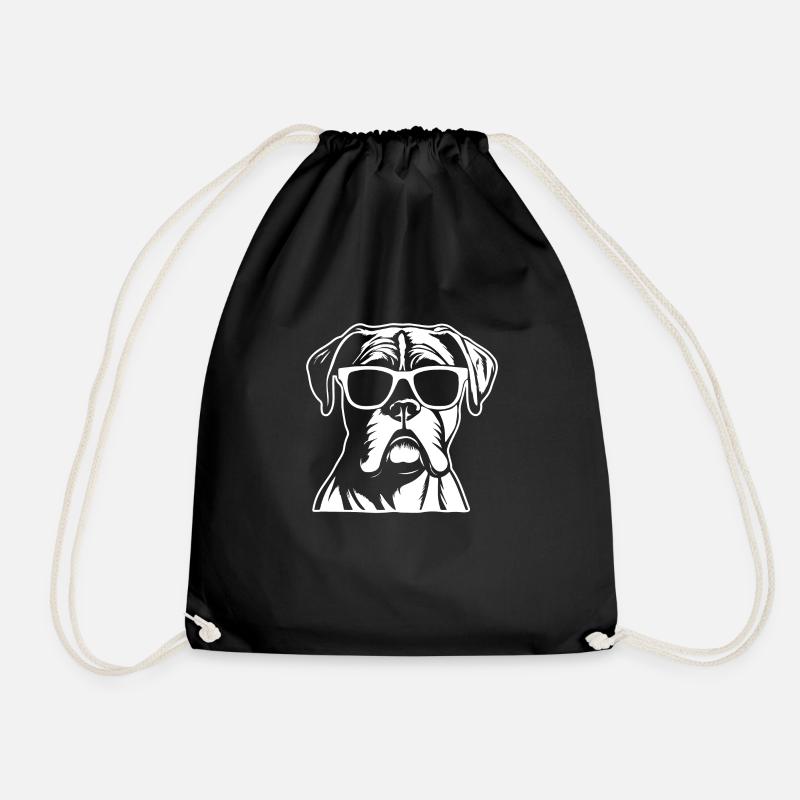 Boxer Hund Hunderasse - Turnbeutel - Schwarz