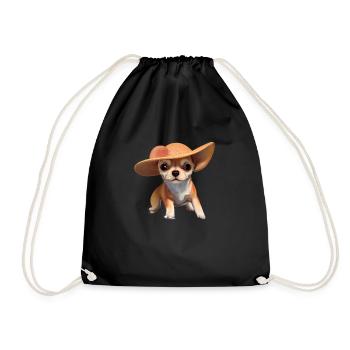 Propriétaire de chien Chihuahua chien Chihuahua chiots - Sac de sport léger - noir - Devant