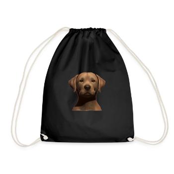 Labrador Retriever Labrador Propriétaire Chiot - Sac de sport léger - noir - Devant