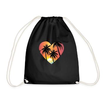 Vacances d’été Palm Beach Palm Islands Island Sun - Sac de sport léger - noir - Devant
