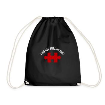 Je suis sa partie manquante petit ami mari couples poison - Sac de sport léger - noir - Devant