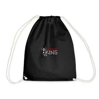 Halloween Dancing King Skeleton Dance Gift Idea - Drawstring Bag - black - Front