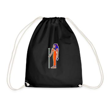 Egyptian Goddess Isis Ancient Egyptian Gift - Drawstring Bag - black - Front