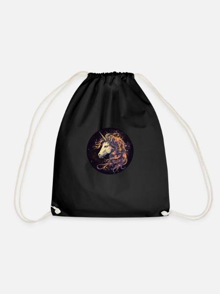 Einhron Head - Drawstring Bag - black