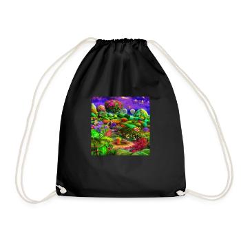 Surreal Garden - Drawstring Bag - black - Front