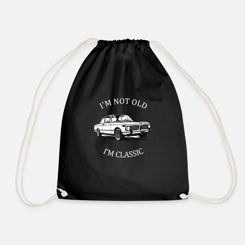 I'M NOT OLD I'M CLASSIC - Turnbeutel - Schwarz