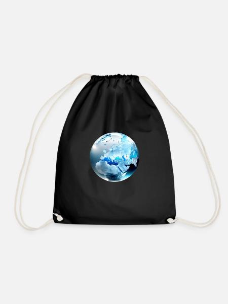 Crystal Earth - Turnbeutel - Schwarz