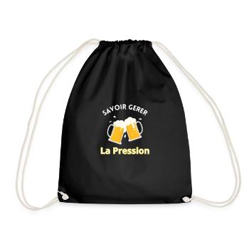 Savoir gérer la pression - Sac de sport léger - noir - Devant