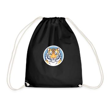 Tigre majestueux - Sac de sport léger - noir - Devant
