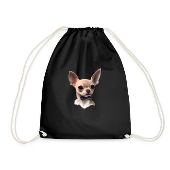 Dog Owner Chihuahua Dog Chihuahua Puppy Dogs - Drawstring Bag - black - Front