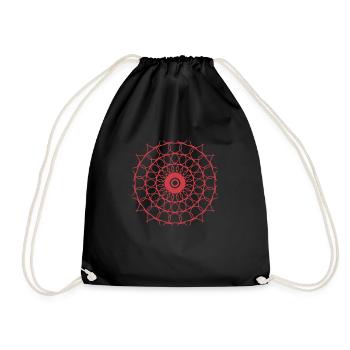 Pattern - Drawstring Bag - black - Front
