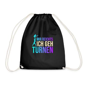 Mir Reichts Ich Geh Turnen Handstand Trainer Turn - Turnbeutel - Schwarz - Vorne
