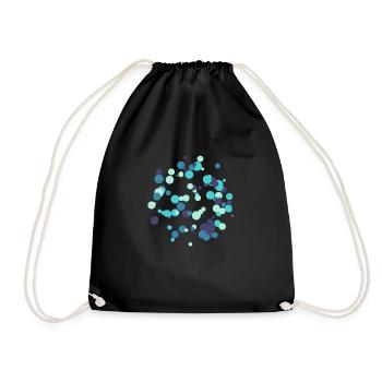 Colorful circles - Drawstring Bag - black - Front