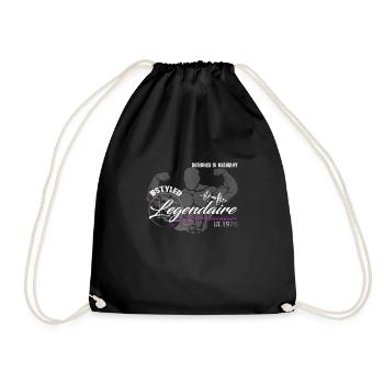 Fitness Legendare - Turnbeutel - Schwarz - Vorne