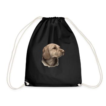 Labrador, propriétaire du chiot Labrador Retriever - Sac de sport léger - noir - Devant