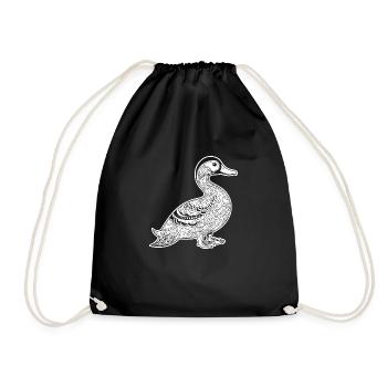 Duck Birds Ducks - Drawstring Bag - black - Front