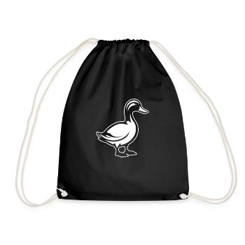 Duck Birds Ducks - Drawstring Bag - black - Front