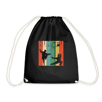 Kung Fu vintage | Kung Fu Martial Art - Sac de sport léger - noir - Devant