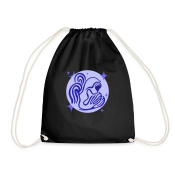 Angels and darkness. Anxious hope - Drawstring Bag - black - Front