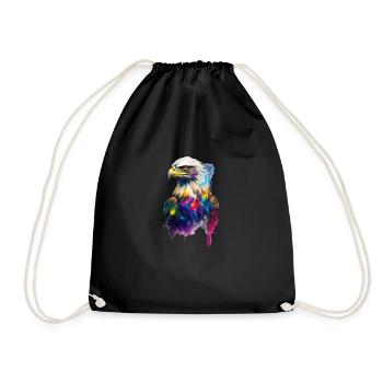 Aquarelle Adler - Sac de sport léger - noir - Devant