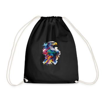 Aquarelle Adler - Sac de sport léger - noir - Devant