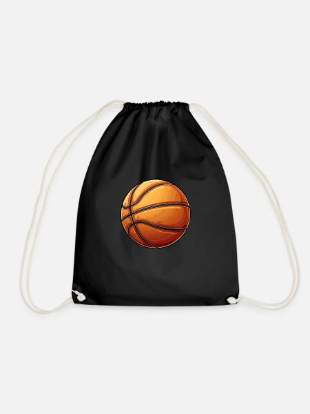 Basketball Motiv - Turnbeutel - Schwarz
