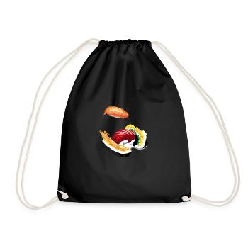 Sushi - Drawstring Bag - black - Front