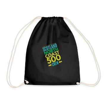 north coast 500 - Drawstring Bag - black - Front