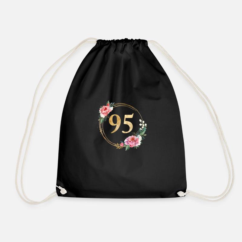 95! Customisable - Drawstring Bag - black